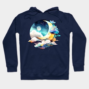 Rainbow Moon Hoodie